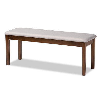 Baxton Studio - Minette Dining Set in Grey/walnut brown - RH319C-Grey/Walnut-6PC Dining Set view 3