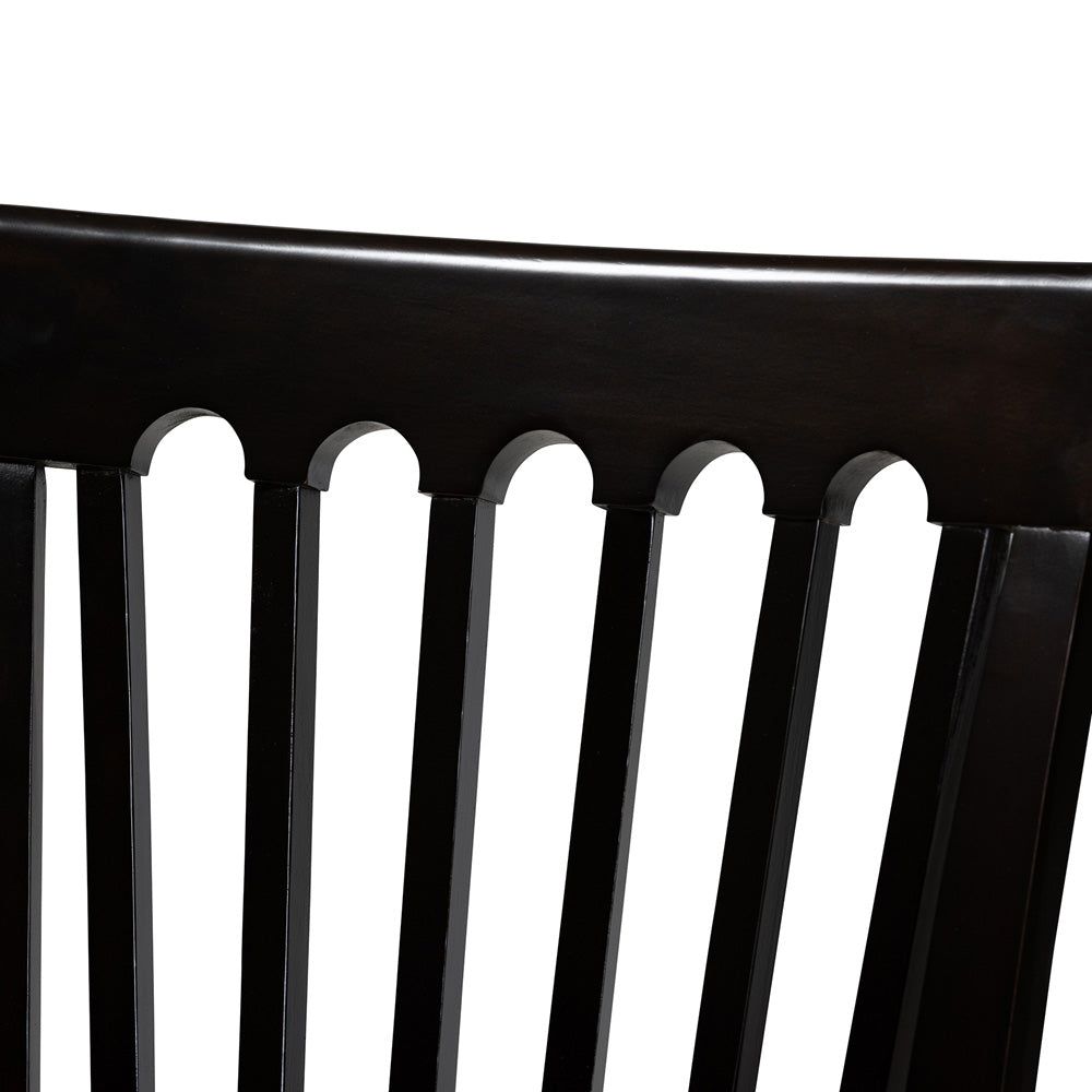 Baxton Studio - Minette Dining Set in Sand/Dark brown - RH319C-Sand/Dark Brown-7PC Dining Set view 3