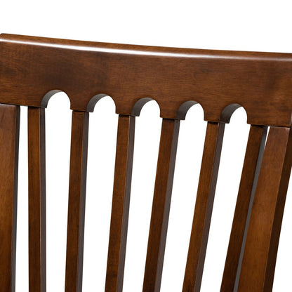 Baxton Studio - Minette Set of 4 Dining Chairs in Grey/Walnut - RH319C-Grey/Walnut-DC-4PK view 3