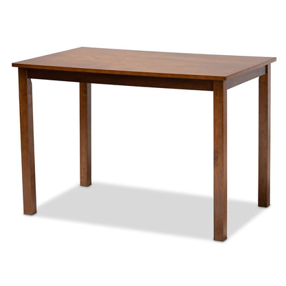 Baxton Studio - Mirna Dining Set in Grey/walnut brown - Mirna-Grey/Walnut-5PC Dining Set view 3