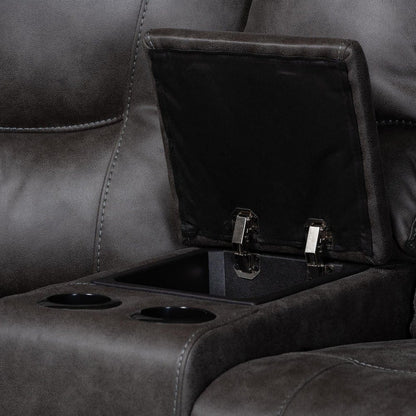 Baxton Studio - Mistral Sectional Sofa in Charcoal Grey - 99170-J458 Gray-SF view 7