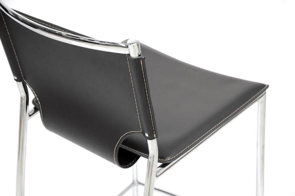 Baxton Studio - Montclare Set of 2 Bar Stools in Black - ALC-1083A-65 Black view 2