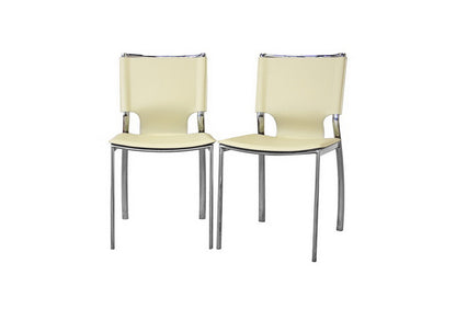 Baxton Studio - Montclare Set of 2 Dining Chairs in Ivory - ALC-1083 Ivory view 1