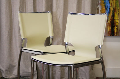 Baxton Studio - Montclare Set of 2 Dining Chairs in Ivory - ALC-1083 Ivory view 2