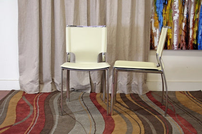 Baxton Studio - Montclare Set of 2 Dining Chairs in Ivory - ALC-1083 Ivory view 5