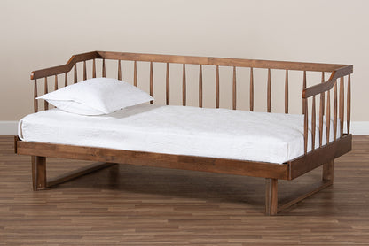 Baxton Studio - Muriel Expandable Daybed in Walnut - MG0037-Walnut-Daybed view 10