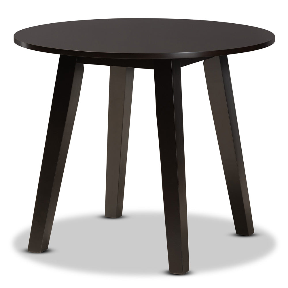 Baxton Studio - Mya Dining Set in Grey/Dark Brown - Mya-Grey/Dark Brown-5PC Dining Set view 3