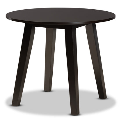 Baxton Studio - Mya Dining Set in Grey/Dark Brown - Mya-Grey/Dark Brown-5PC Dining Set view 3
