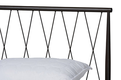 Baxton Studio - NaNo Queen Size Bed - TS-NaNo-Black-Queen view 4