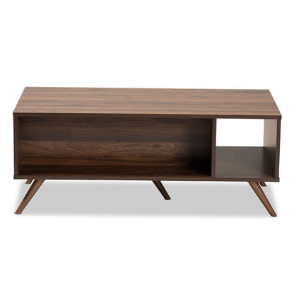 Baxton Studio - Naoki Coffee Table in Grey/Walnut - LV15CFT15140-Columbia/Dark Grey-CT view 5