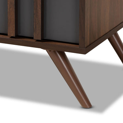 Baxton Studio - Naoki Dresser in Grey/Walnut - LV15COD15231-Columbia/Dark Grey-6DW-Dresser view 6