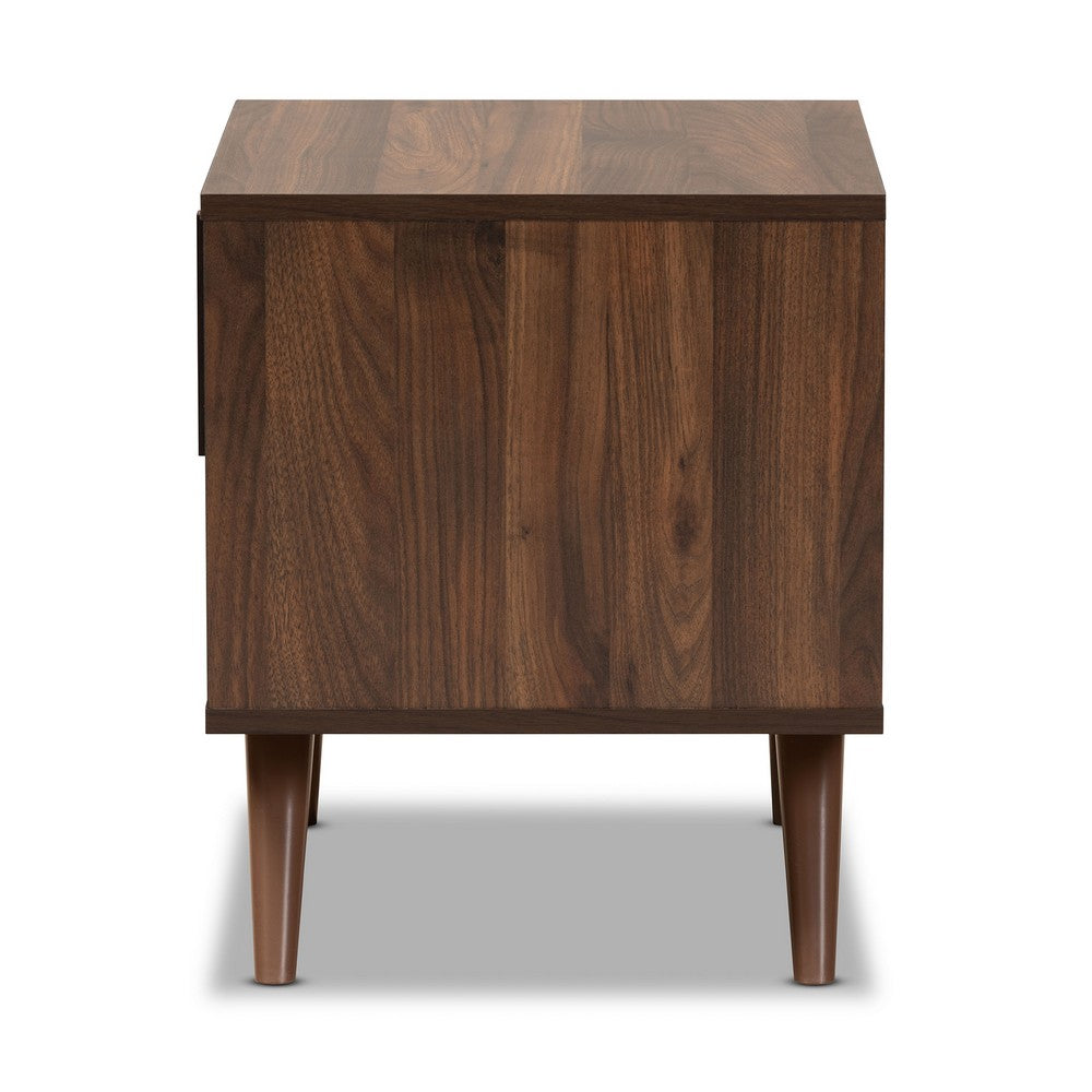 Baxton Studio - Naoki Nightstand in Grey/Walnut - LV15ST15240-Columbia/Dark Grey-NS view 4