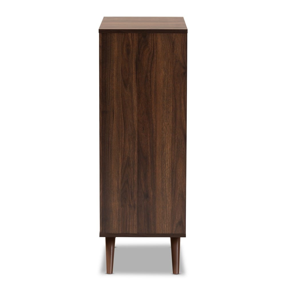 Baxton Studio - Naoki Shoe Cabinet in Grey/Walnut - LV15SC15150-Columbia/Dark Grey-Shoe Cabinet view 4