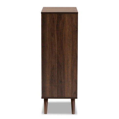 Baxton Studio - Naoki Shoe Cabinet in Grey/Walnut - LV15SC15150-Columbia/Dark Grey-Shoe Cabinet view 4
