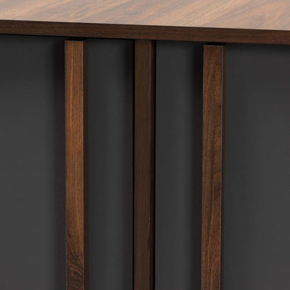 Baxton Studio - Naoki Shoe Cabinet in Grey/Walnut - LV15SC15150-Columbia/Dark Grey-Shoe Cabinet view 5