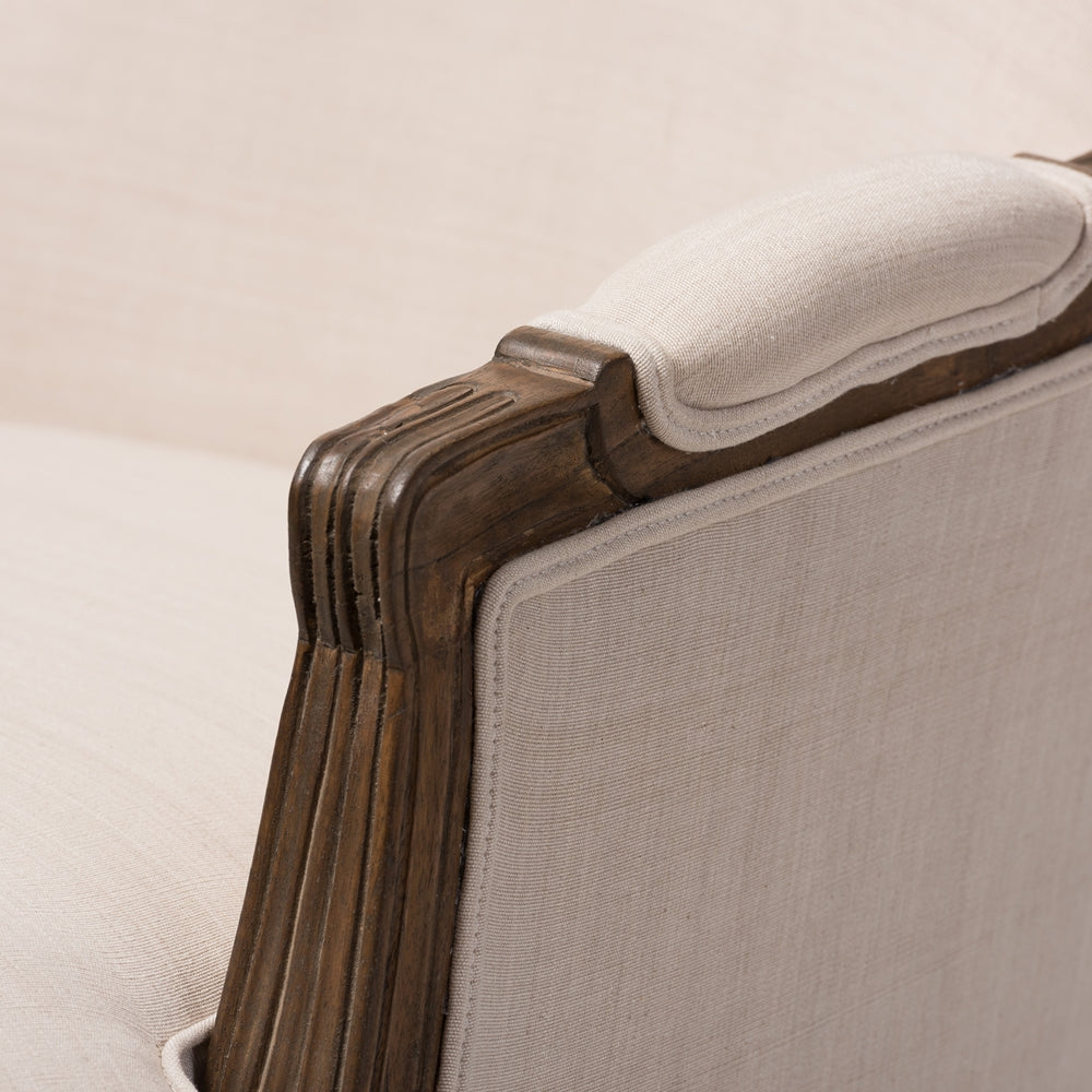 Baxton Studio - Napoleon Living Room Chair in White - PLN22Mi ASH2 view 5