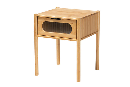 Baxton Studio - Naresh End Table - ETAN-004-Bamboo-ET view 1
