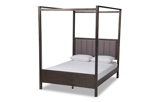 Baxton Studio - Natasha Queen Size Bed - MG0021-2-Gray/Green Gray-Queen view 1