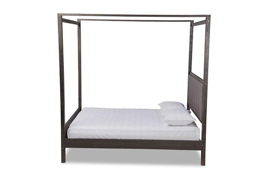 Baxton Studio - Natasha Queen Size Bed - MG0021-2-Gray/Green Gray-Queen view 2