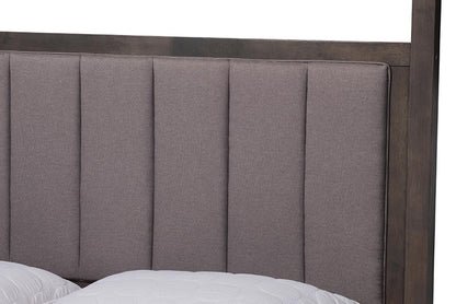 Baxton Studio - Natasha Queen Size Bed - MG0021-2-Gray/Green Gray-Queen view 4