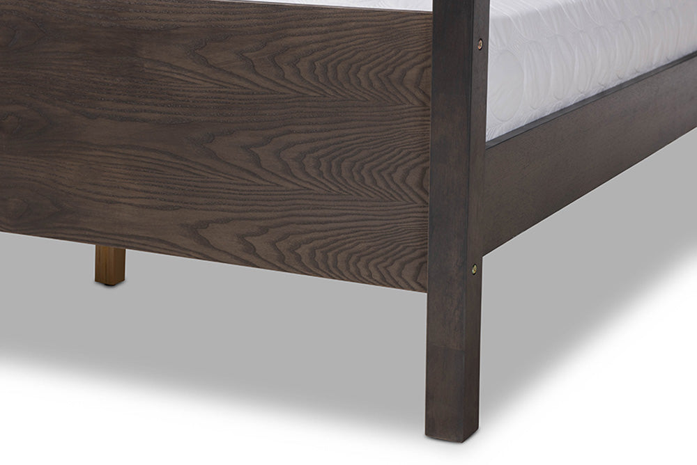 Baxton Studio - Natasha Queen Size Bed - MG0021-2-Gray/Green Gray-Queen view 6