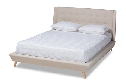 Baxton Studio - Naya King Size Bed - CF9061-Beige-King view 1