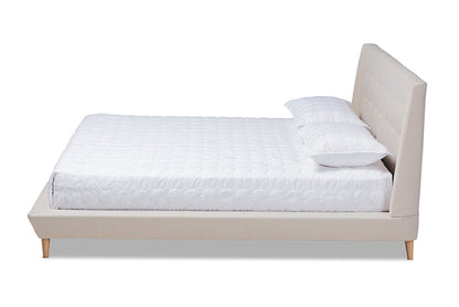 Baxton Studio - Naya King Size Bed - CF9061-Beige-King view 2