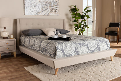 Baxton Studio - Naya King Size Bed - CF9061-Beige-King view 5