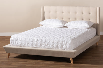 Baxton Studio - Naya King Size Bed - CF9061-Beige-King view 7