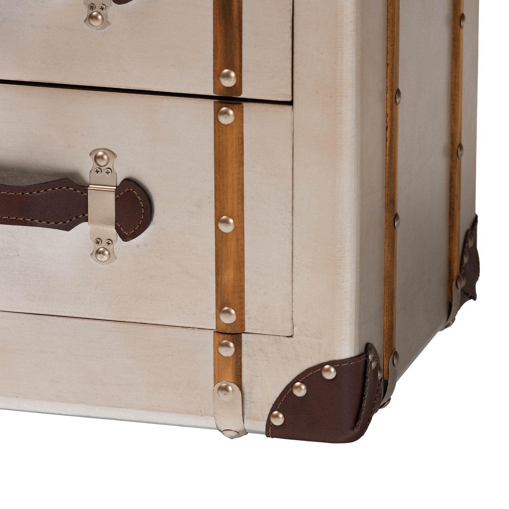 Baxton Studio - Naylor Storage Cabinet in Bronze - JY24A008-Wooden-Cabinet view 7