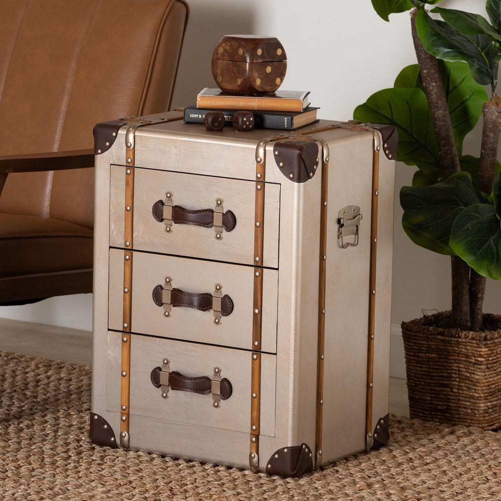 Baxton Studio - Naylor Storage Cabinet in Bronze - JY24A008-Wooden-Cabinet view 9