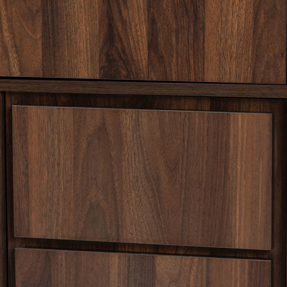 Baxton Studio - Neil Storage Cabinet in Walnut Brown/Black - MPC8010-Walnut-Cabinet view 5