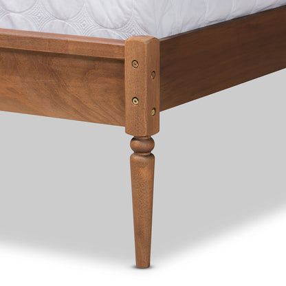 Baxton Studio - Neilan Full Size Bed in Walnut Brown - MG0058-Walnut-Full view 5