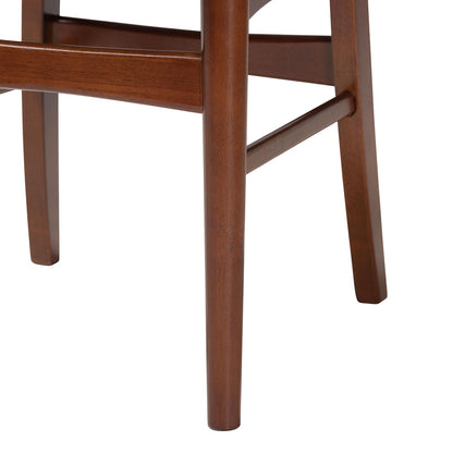 Baxton Studio - Netherlands Set of 2 Dining Chairs in "Walnut" Dark Brown  - RT365-CHR view 5