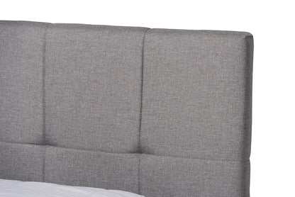 Baxton Studio - Netti King Size Bed - Netti-Grey-King view 7