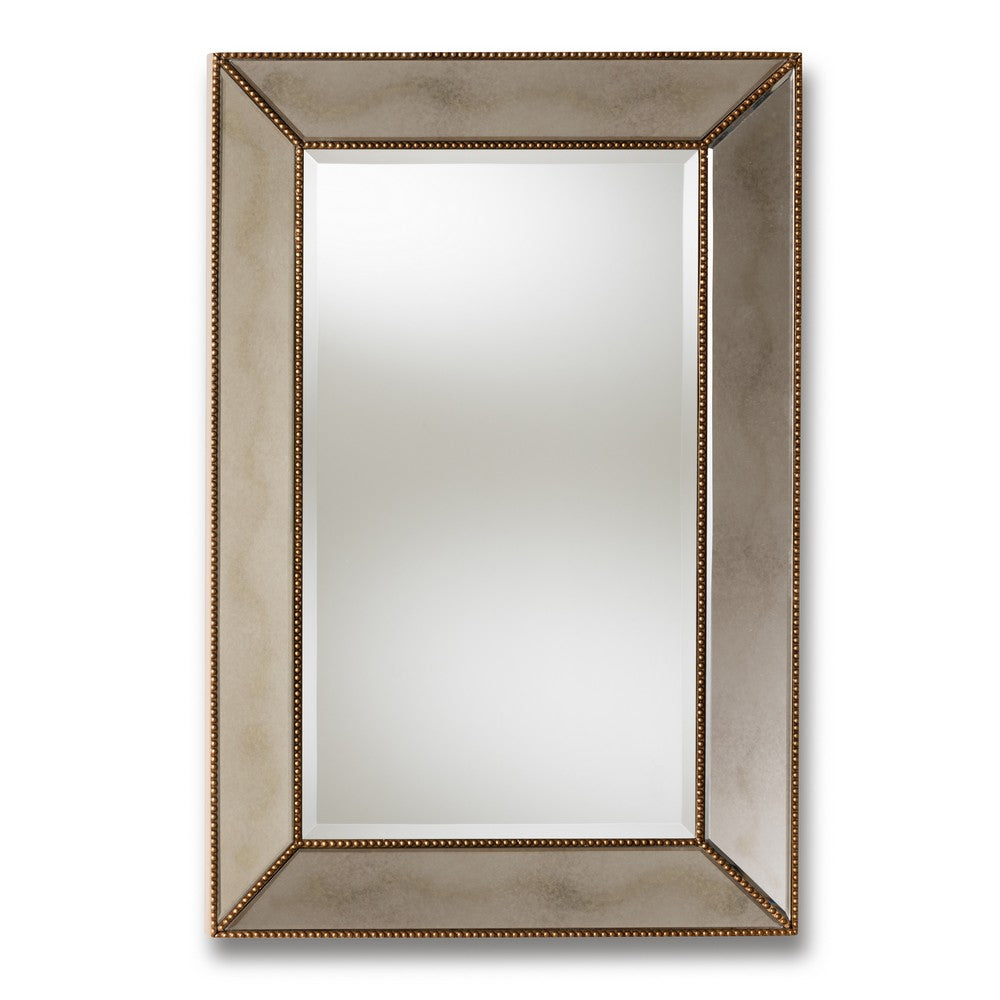 Baxton Studio - Neva Mirror in Antique Gold - RXW-6177 view 1