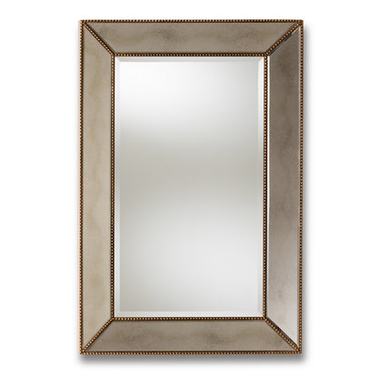 Baxton Studio - Neva Mirror in Antique Gold - RXW-6177 view 1