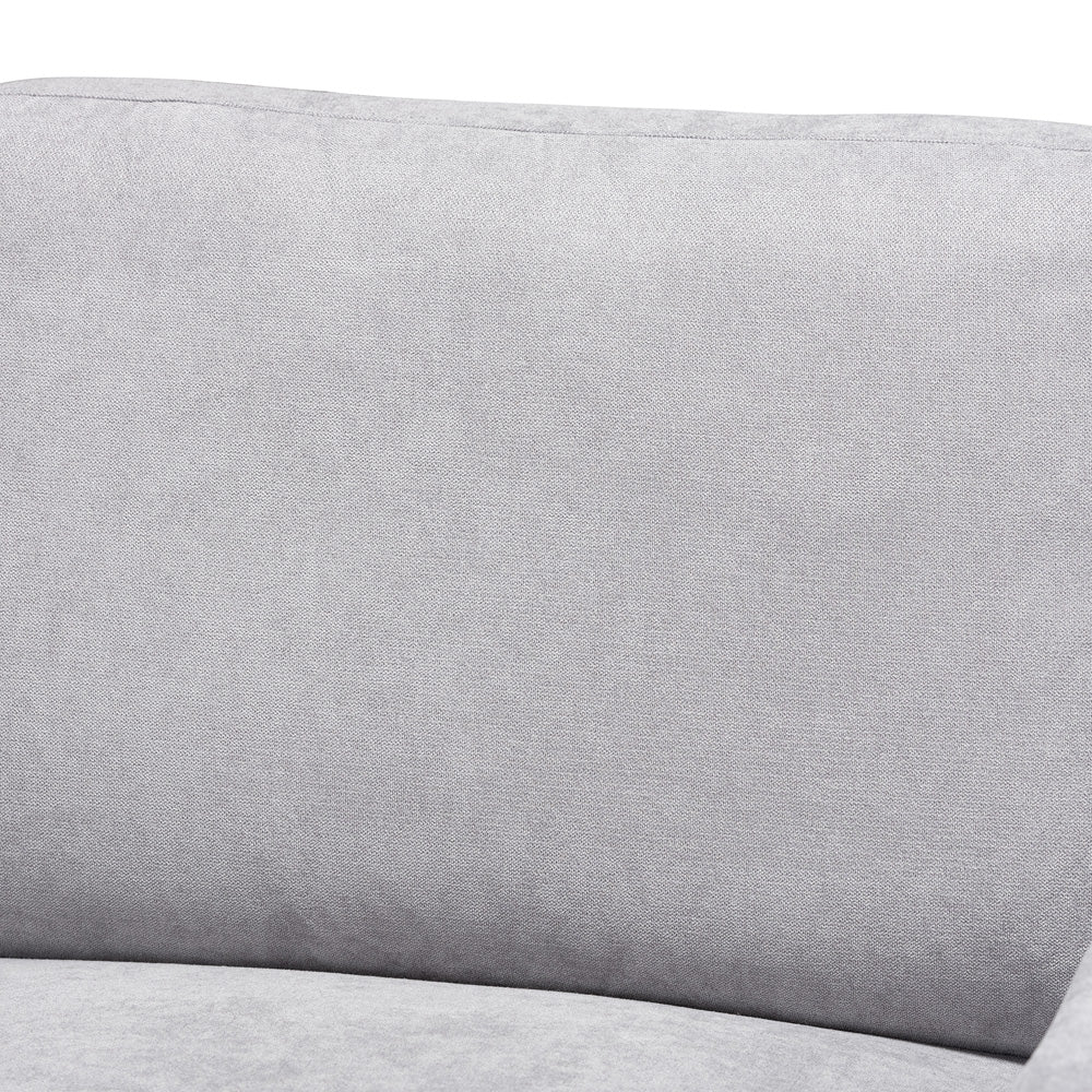 Baxton Studio - Nevin Sectional Sofa in Light Grey - J099S-Light Grey-LFC view 2