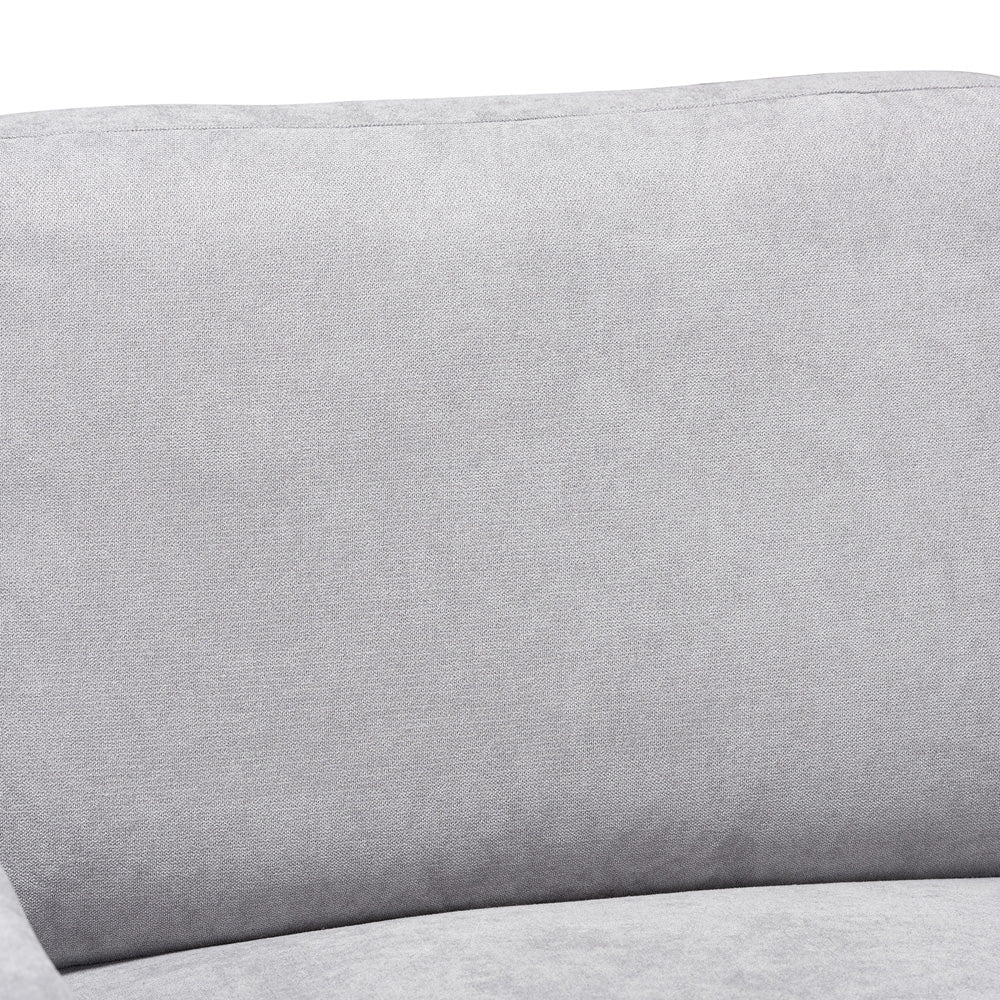 Baxton Studio - Nevin Sectional Sofa in Light Grey - J099S-Light Grey-RFC view 2