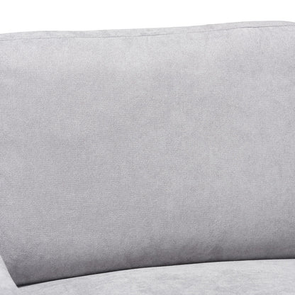 Baxton Studio - Nevin Sectional Sofa in Light Grey - J099S-Light Grey-RFC view 2