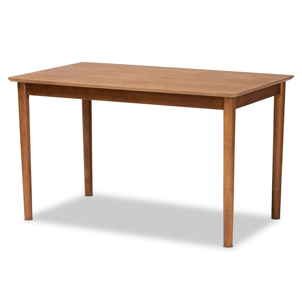 Baxton Studio - Nexus Dining Set in Grey/Brown/Walnut Brown - BBT5280-Gravel/Walnut-5PC Dining Set view 3