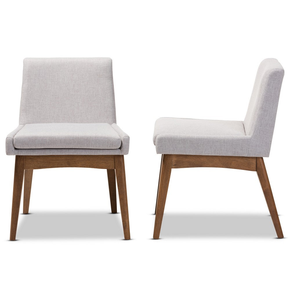 Baxton Studio - Nexus Set of 2 Dining Chairs in Greyish Beige/"Walnut" Brown - BBT5280-Greyish Beige-DC-H1217-14 view 3