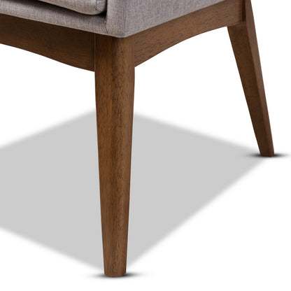 Baxton Studio - Nexus Set of 2 Dining Chairs in Greyish Beige/"Walnut" Brown - BBT5281-Greyish Beige-DC-H1217-14 view 4