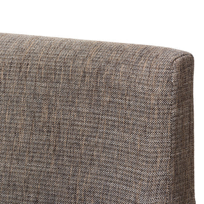 Baxton Studio - Nexus Set of 2 Living Room Chairs in "Gravel" Multi Color/"Walnut" Brown - BBT5281-Gravel-CC-TH1308 view 4