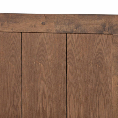 Baxton Studio - Nicola Queen Size Bed in Ash Walnut - Nicola-Ash Walnut-Queen view 4