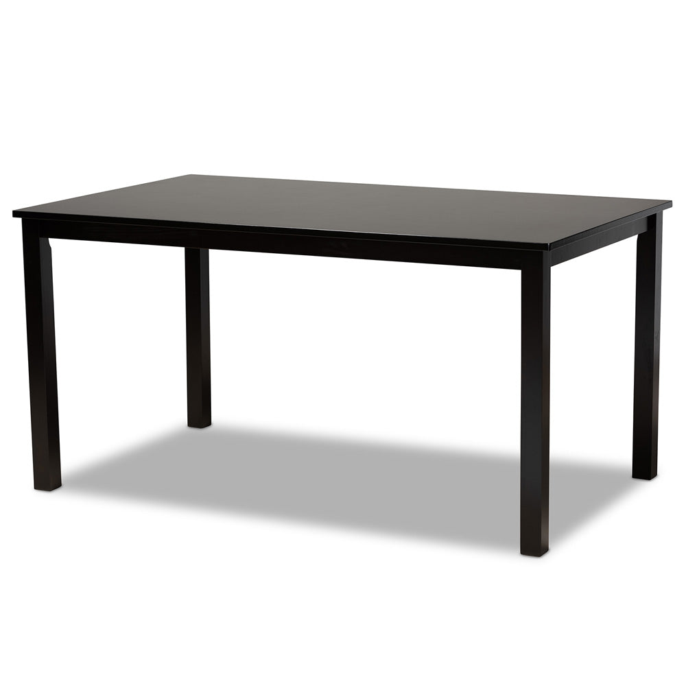 Baxton Studio - Nicolette Dining Set in Dark Brown/Walnut Brown - RH340C-Dark Brown/Walnut-7PC Dining Set view 3