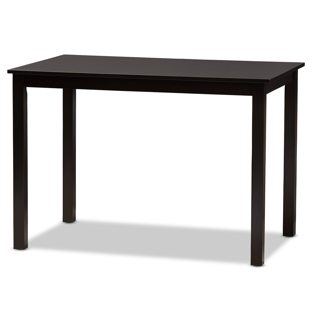 Baxton Studio - Nicolette Dining Set in Sand/Dark Brown - RH340C-Sand/Dark Brown-5PC Dining Set view 3