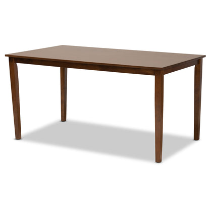 Baxton Studio - Nicolette Dining Set in Walnut Brown - RH340C-Walnut-7PC Dining Set view 3