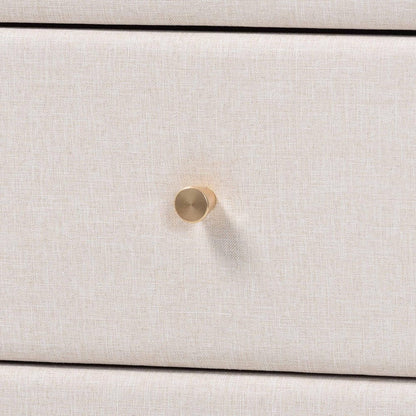 Baxton Studio - Nikolai Dresser in Beige/Wenge Brown - MG9009-Beige/Wenge-6DW-Dresser view 5
