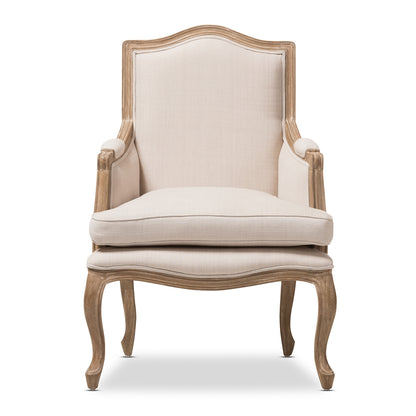 Baxton Studio - Nivernais Living Room Chair in Beige/Light Brown - ASS288Mi CG4 view 2